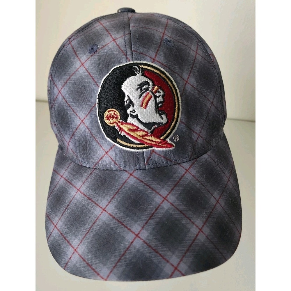 Florida State Seminoles FSU Gray Plaid‎ Adjustable Strapback Hat Captivating